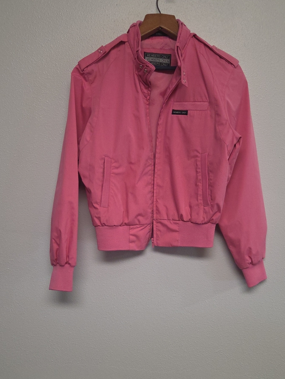 Members Only Pink Women's Lightweight Bomber Jacket